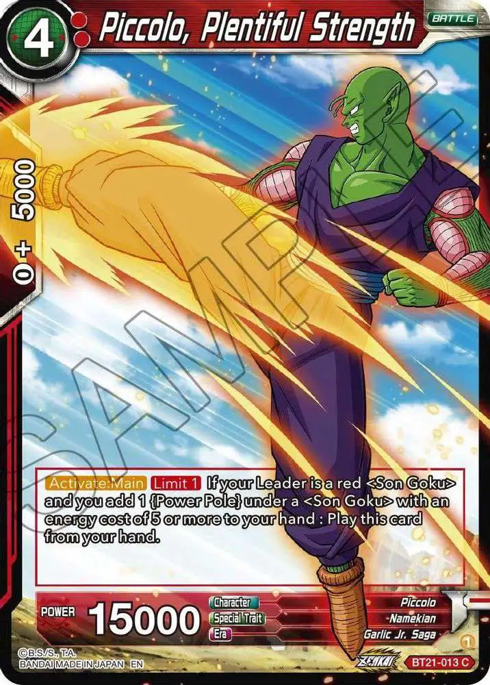 Dragon Ball Super Trading Card Game Wild Resurgence Common Piccolo, Plentiful Strength BT21-013