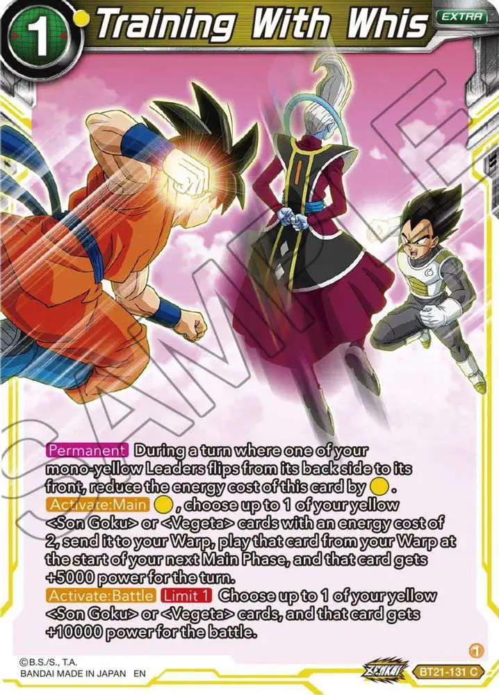 Dragon Ball Super Trading Card Game Wild Resurgence Common Training With Whis BT21-131