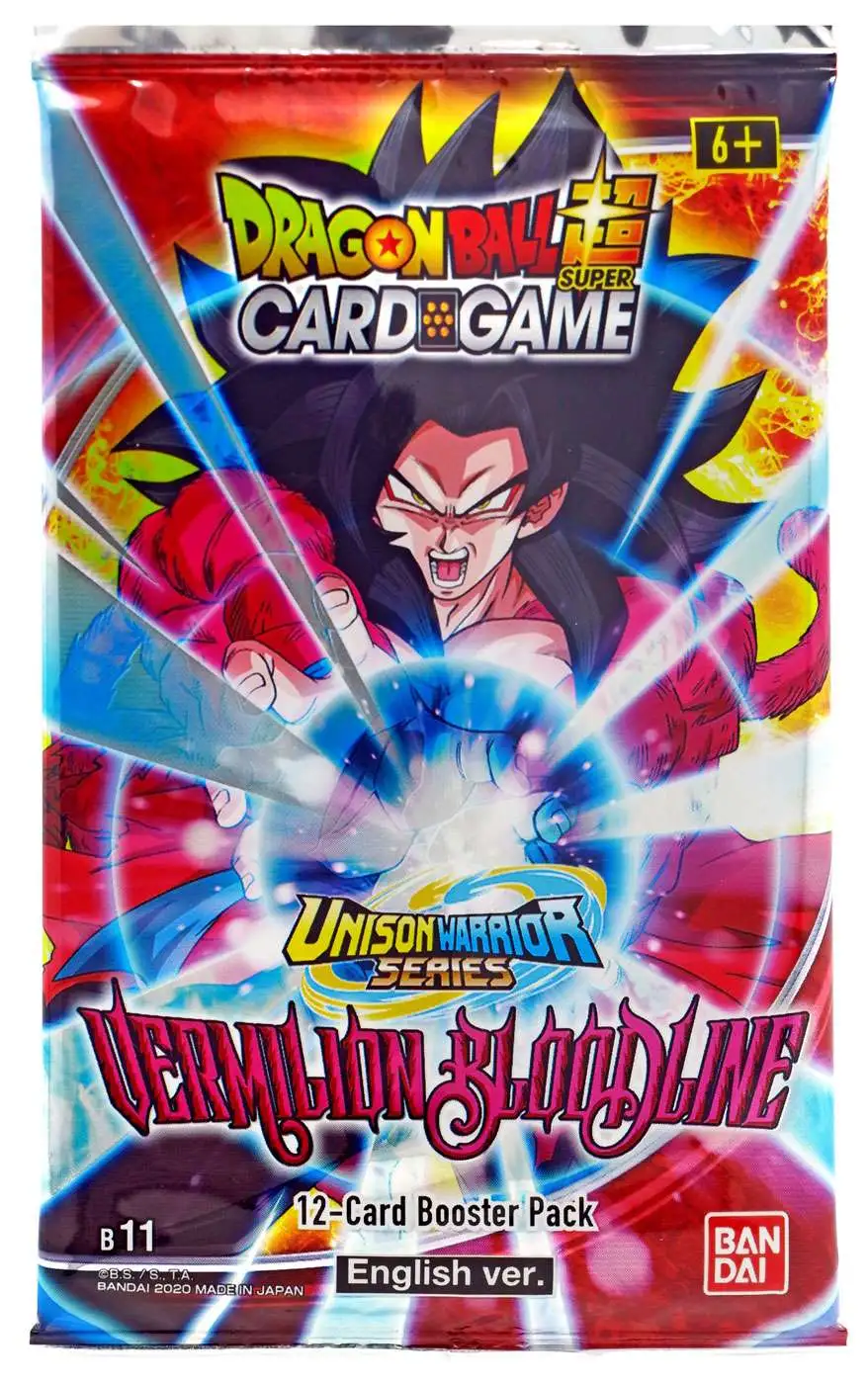 Dragon Ball Super Trading Card Game Unison Warrior Series 2 Vermilion  Bloodline 1st Edition Booster Box DBS-B11 24 Packs Bandai - ToyWiz