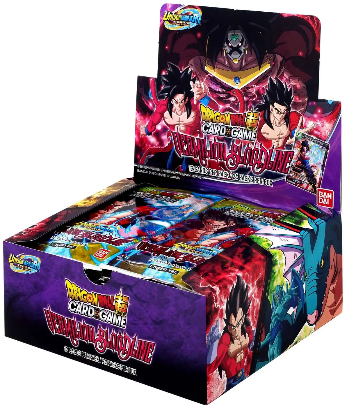 Dragon Ball Super Trading Card Game Unison Warrior Series 2 Vermilion  Bloodline 1st Edition Booster Box DBS-B11 24 Packs Bandai - ToyWiz