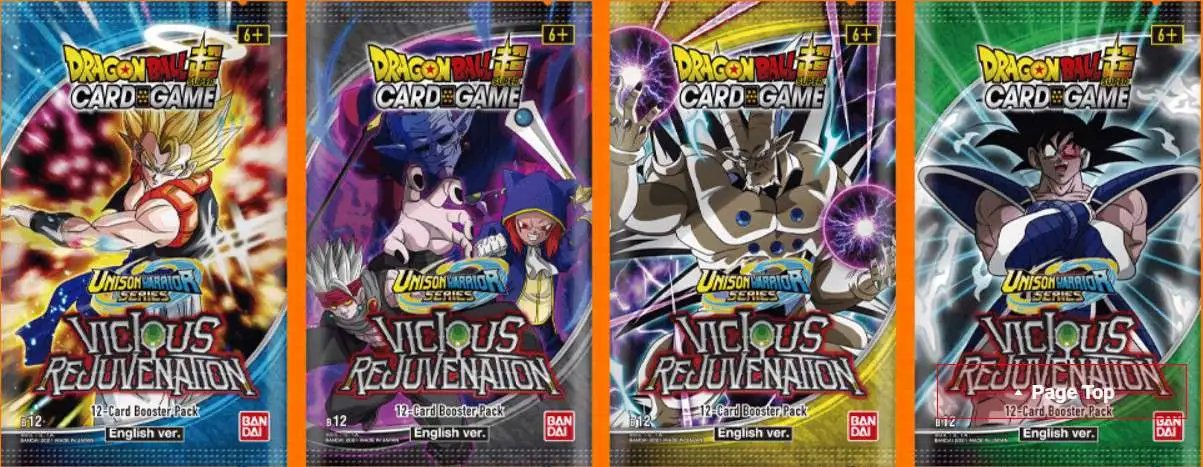 Dragon Ball Super Card Game Booster Pack OVP Vicious Rejuvenation BT12 