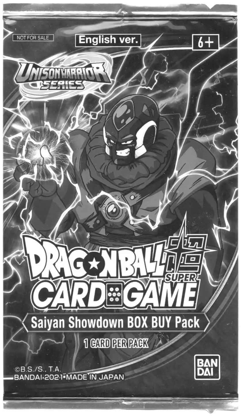 Dragon Ball Super Trading Card Game Unison Warrior Series 6 Saiyan Showdown  BOX BUY Pack 1 Card Bandai - ToyWiz