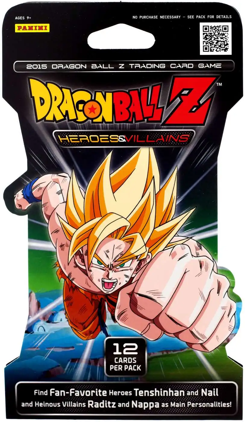 Panini Dragon Ball Z Collectible Card Game Heroes & Villains Booster Pack for sale online 