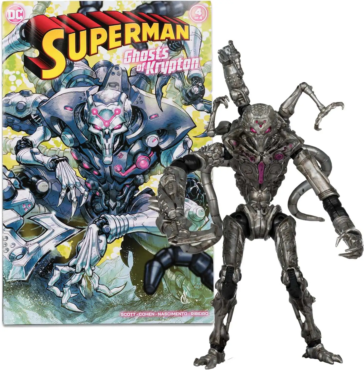 McFarlane Toys DC Page Punchers Brainiac Action Figure & Comic Book [Ghosts of Krypton]