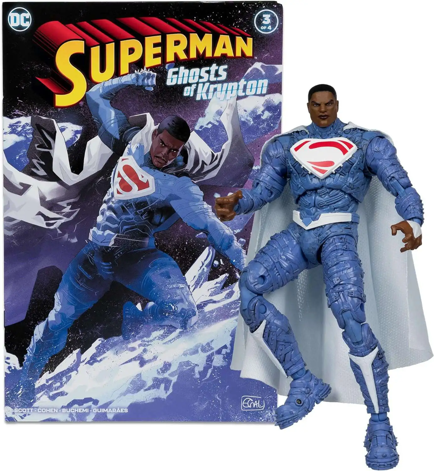McFarlane Toys DC Page Punchers Earth-2 Superman Action Figure & Comic Book [Ghosts of Krypton]