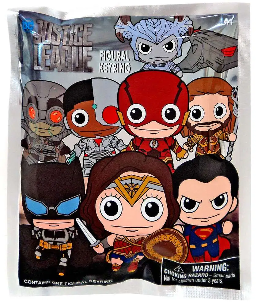 DC 3D Figural Keyring Justice League Movie Mystery Pack [1 RANDOM Figure]