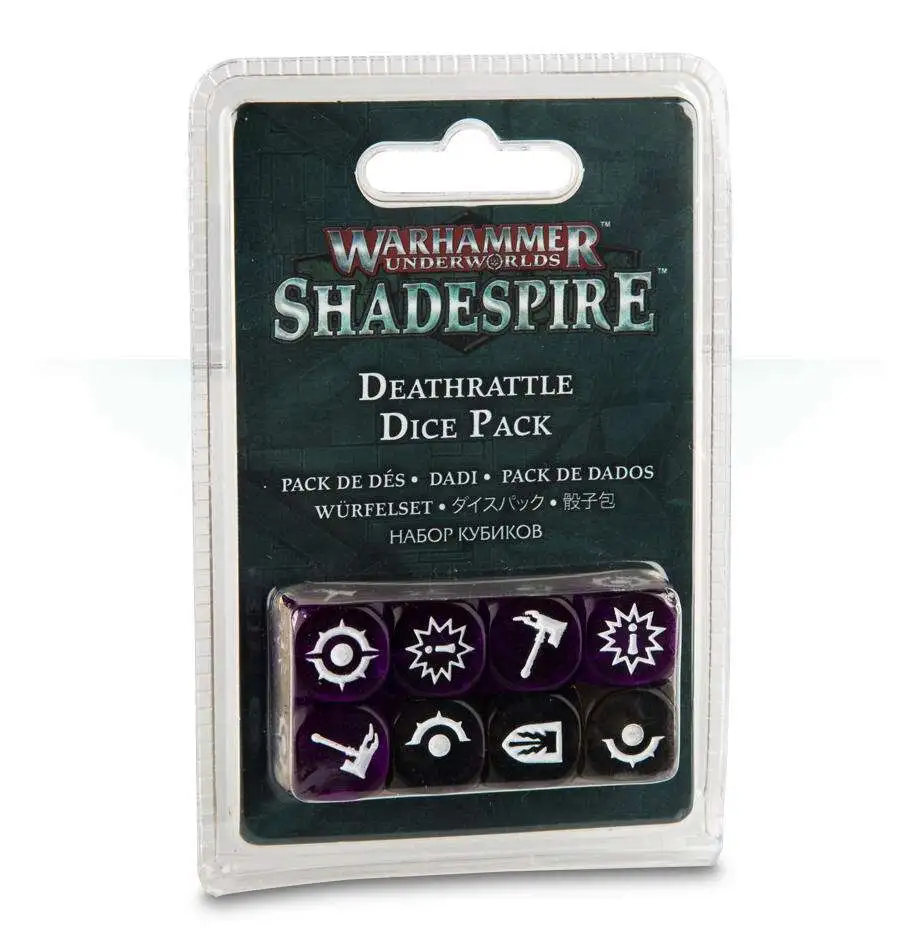 Warhammer Age of Sigmar Warhammer Underworlds: Shadespire Deathrattle Dice Pack Miniature Game Accessory