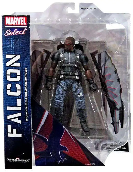 Captain America The Winter Soldier Marvel Select Falcon Action Figure [Damaged Package]
