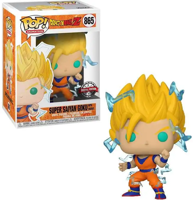 Funko Dragon Ball Z Pop! Animation Super Saiyan Goku with Energy Exclusive Vinyl Figure #865 [Regular Version, Loose]