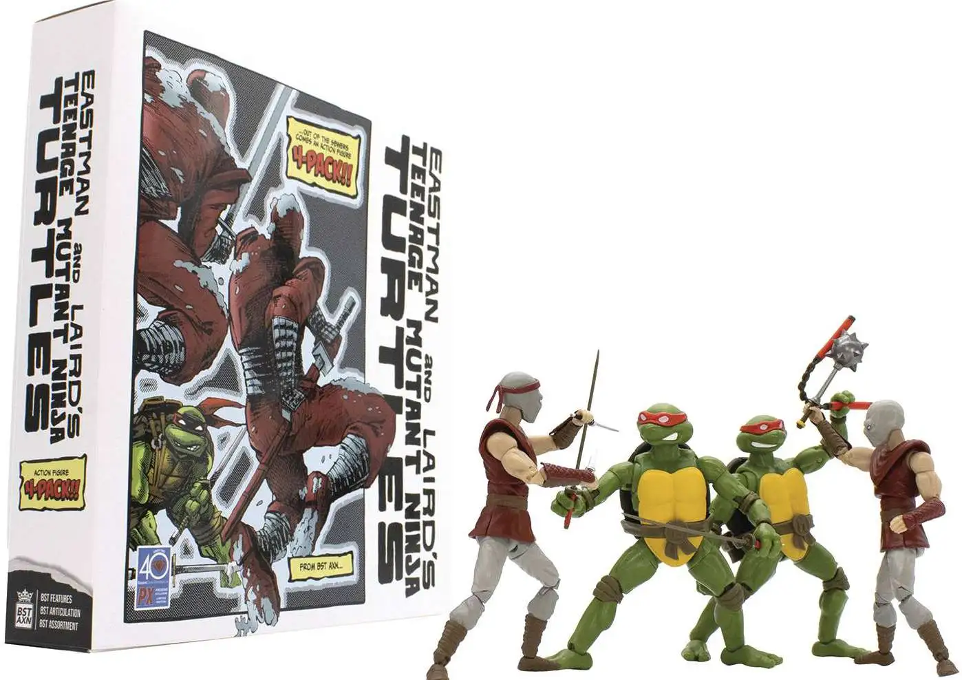 Teenage Mutant Ninja Turtles BST AXN Set 1 Exclusive Action Figure 4-Pack (Pre-Order ships September)