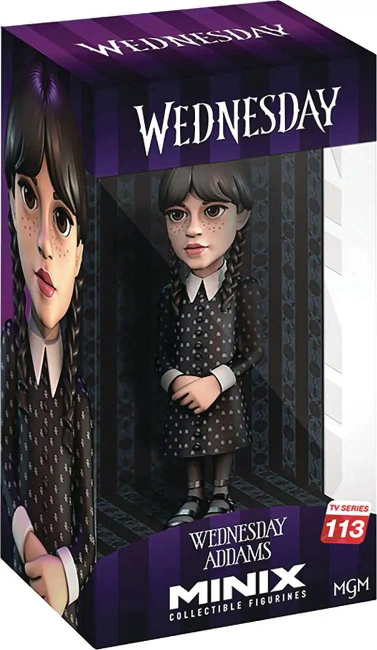 Wednesday - Figurine 12 cm Minix : Wednesday Addams in Dress - Imagin'ères