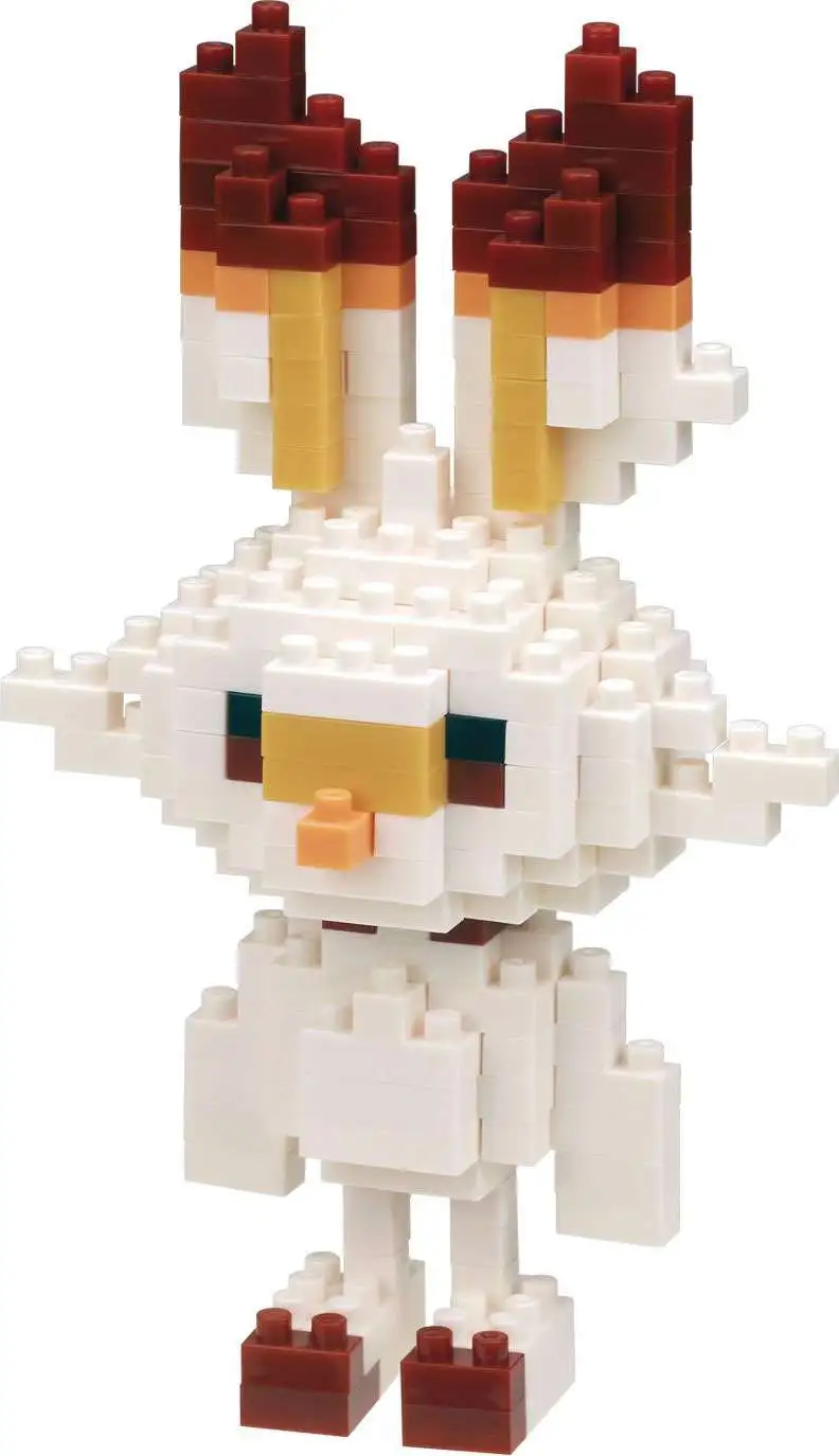 Nanoblock Pokemon Collection Series Scorbunny Building Block Set [180 Pieces]