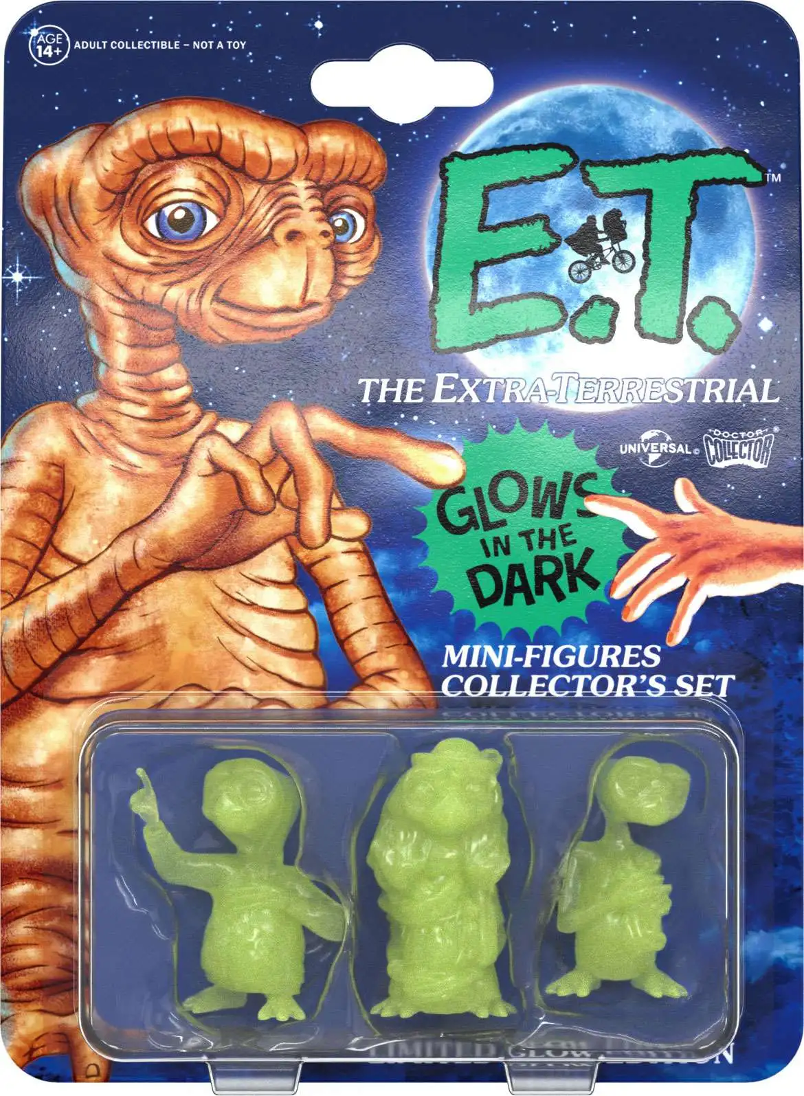 E.T. the Extra-Terrestrial Exclusive 2-Inch PVC Figure 3-Pack [Glow-in-the-Dark Version]