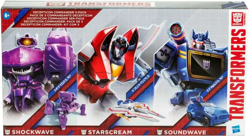Transformers Generations Shockwave, Starscream Soundwave