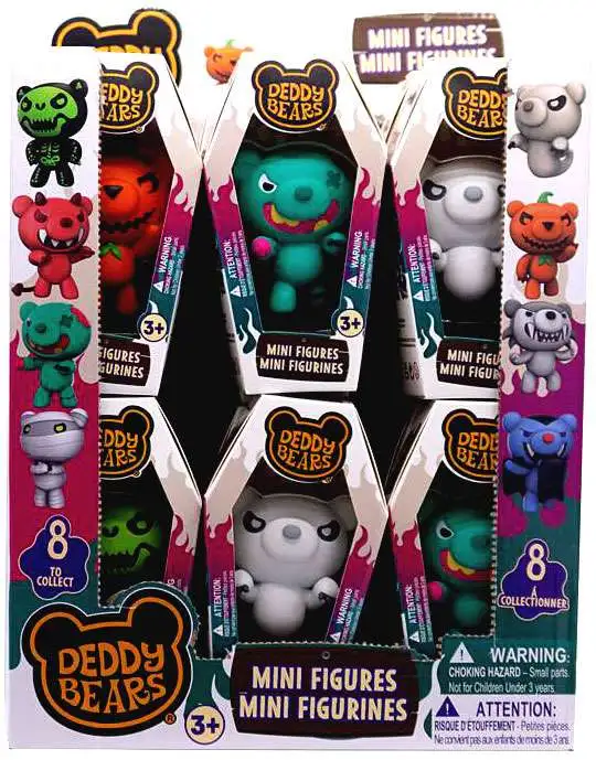 Deddy Bears Mini Figure Coffin Window 3-Inch Mystery Box [18 Packs]