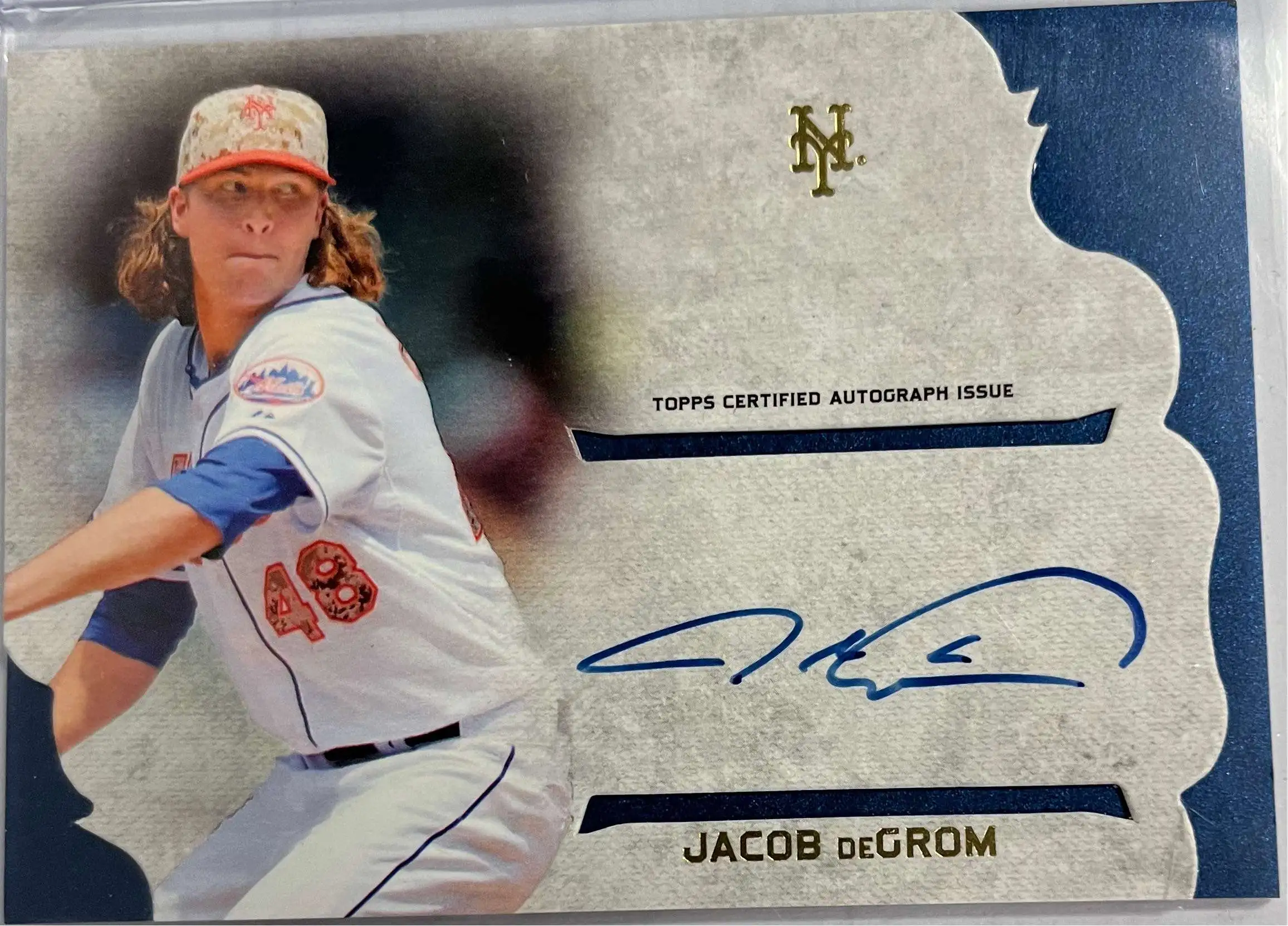 MLB 2015 Topps Supreme Baseball Jacob DeGrom SSP Autographed Single Card  SSA-JD On Card Auto - ToyWiz
