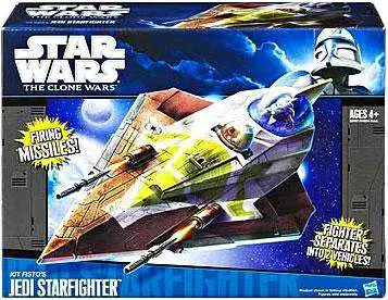 Star Wars Clone Wars Vehicles 2011 Kit Fisto's Jedi Starfighter Action Figure Vehicle