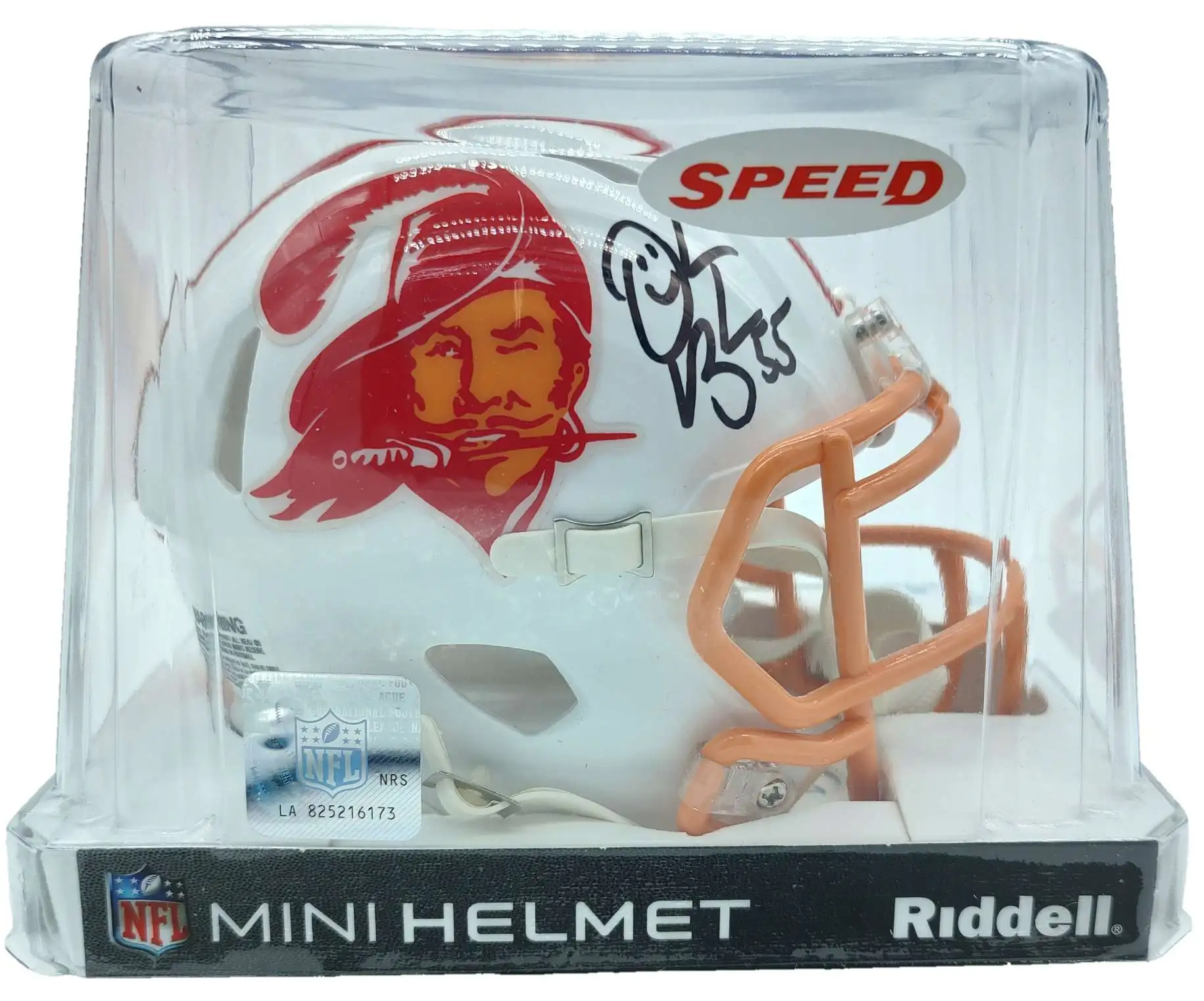 NFL Washington Redskins Tristar Hidden Treasures Derrick Brooks Autographed  Mini Helmet - ToyWiz