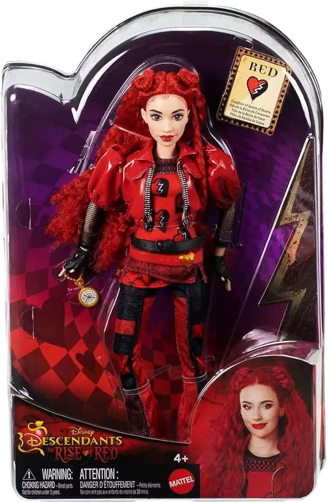 Disney Descendants 4 The Rise of Red Red Fashion Doll Daughter of Queen of Hearts Mattel ToyWiz