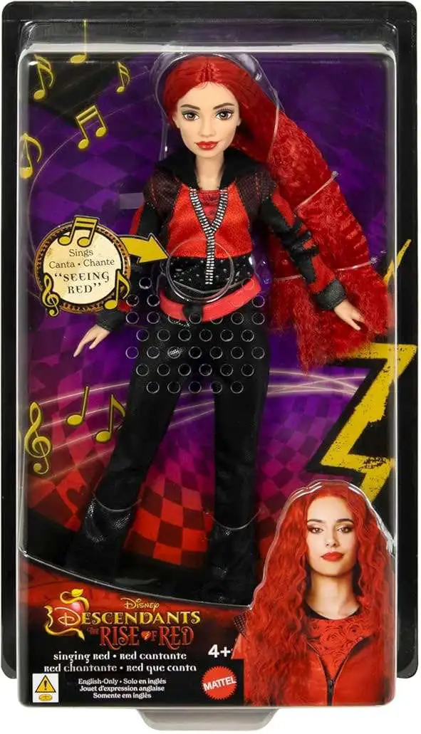 Disney Descendants 4: The Rise of Red Red Singing Fashion Doll [Daughter of Queen of Hearts, Damaged Package]