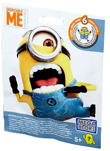 NEW Despicable Me Mega Bloks Series 4 Minion with flower SEALED 