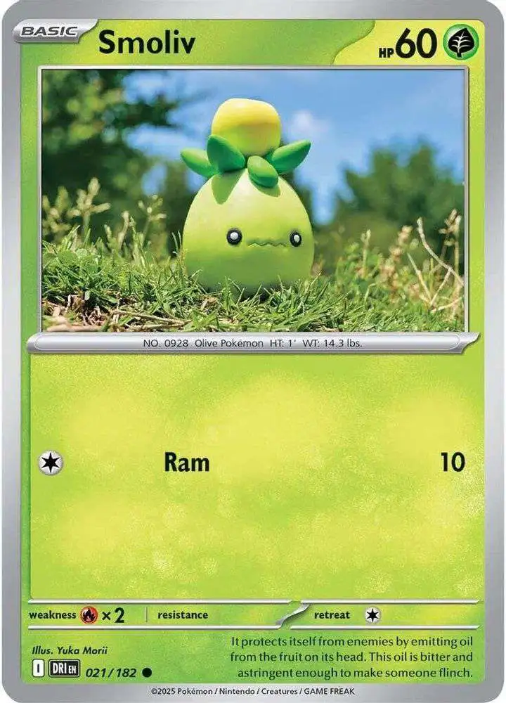 Pokemon Trading Card Game Destined Rivals Common Smoliv #21