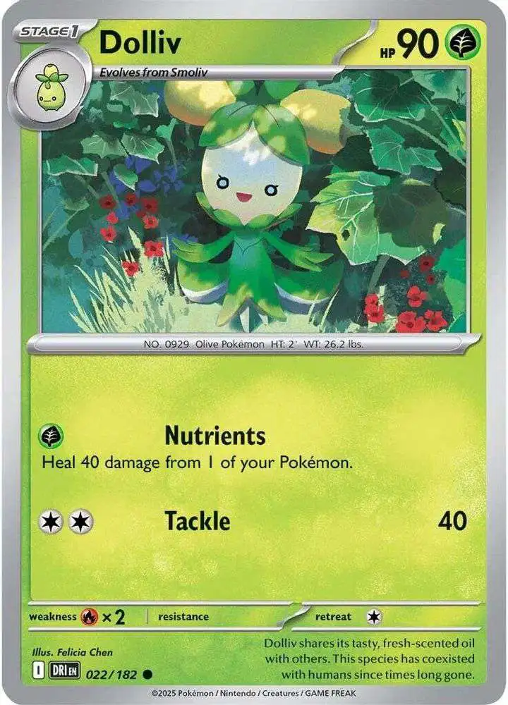 Pokemon Trading Card Game Destined Rivals Common Dolliv #22