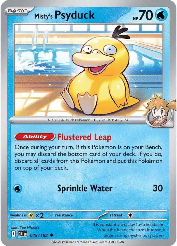 Pokemon Trading Card Game Destined Rivals Uncommon Misty's Psyduck #45