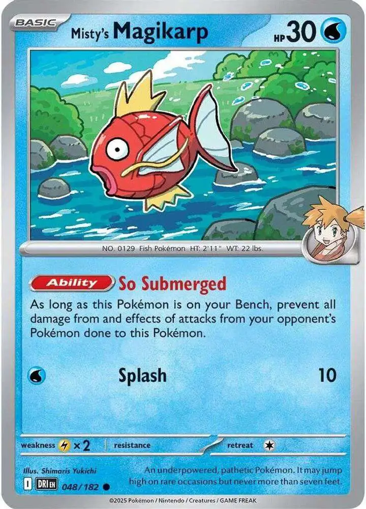 Pokemon Trading Card Game Destined Rivals Common Misty's Magikarp #48