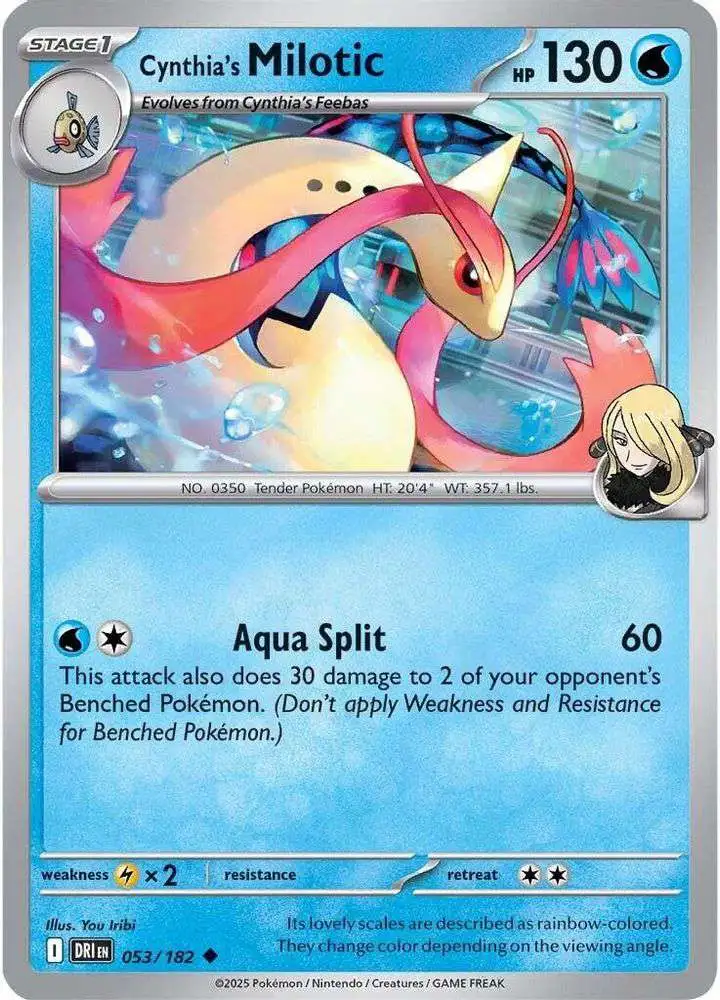 Pokemon Trading Card Game Destined Rivals Uncommon Cynthia's Milotic #53