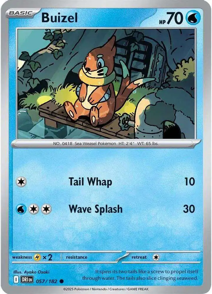 Pokemon Trading Card Game Destined Rivals Common Buizel #57