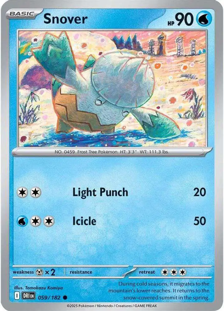 Pokemon Trading Card Game Destined Rivals Common Snover #59