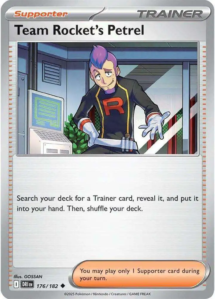 Pokemon Trading Card Game Destined Rivals Uncommon Team Rocket's Petrel #175