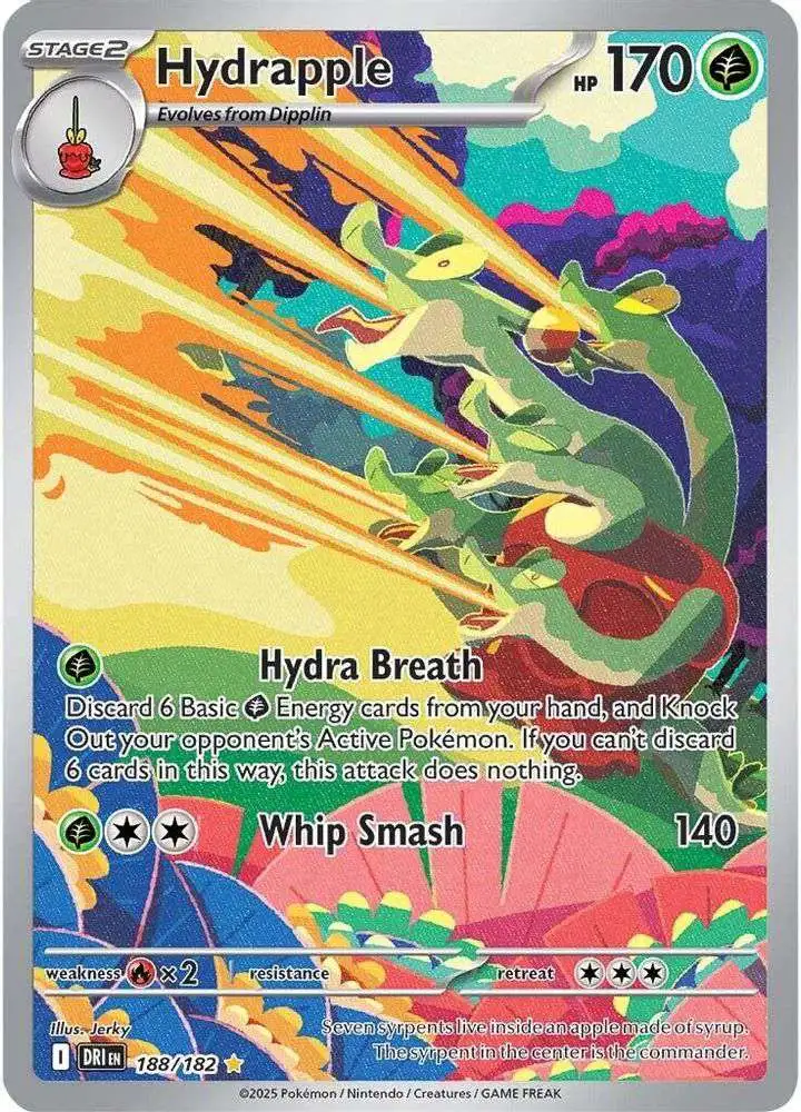 Pokemon Trading Card Game Destined Rivals Illustration Rare Hydrapple #188