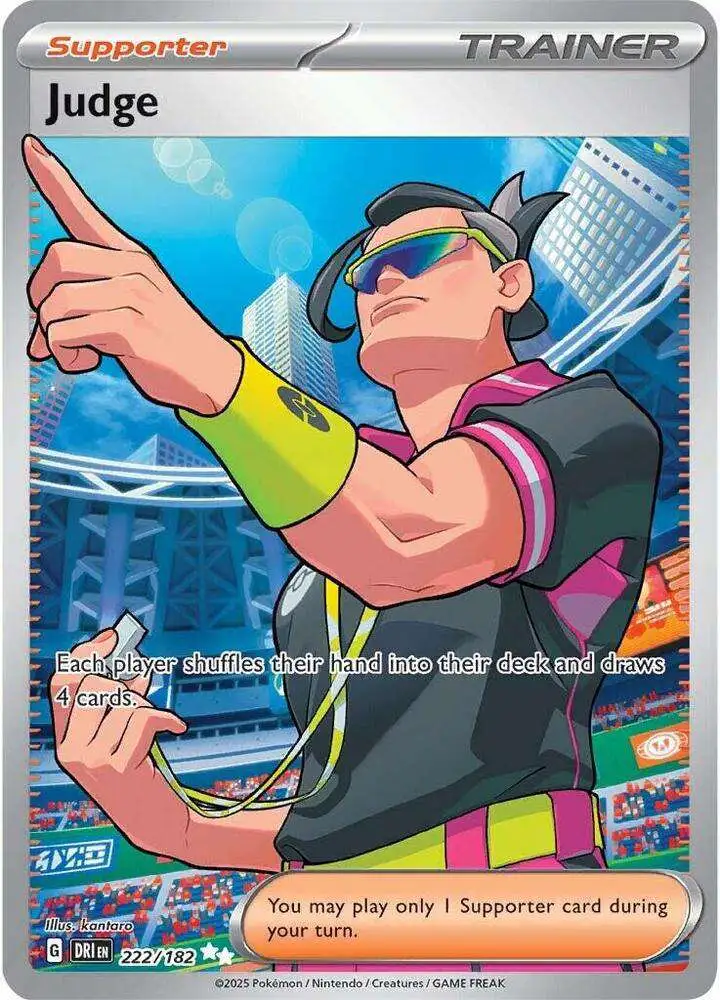 Pokemon Trading Card Game Destined Rivals Single Card Ultra Rare Judge 222 - ToyWiz Pokemon Trading Card Game Destined Rivals Single Card Ultra Rare Judge 222 - ToyWiz