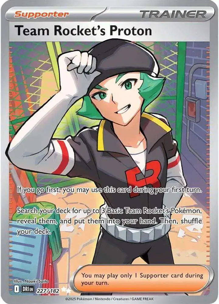 Pokemon Trading Card Game Destined Rivals Ultra Rare Team Rocket's Proton #227