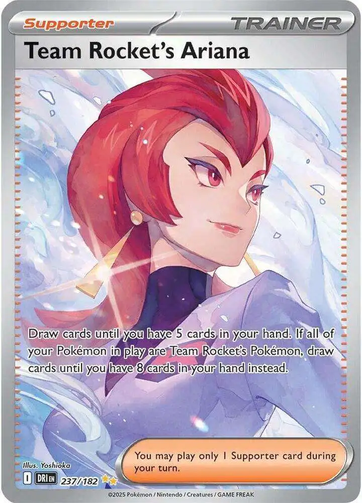 Pokemon Trading Card Game Destined Rivals Special Illustration Rare Team Rocket's Ariana #237