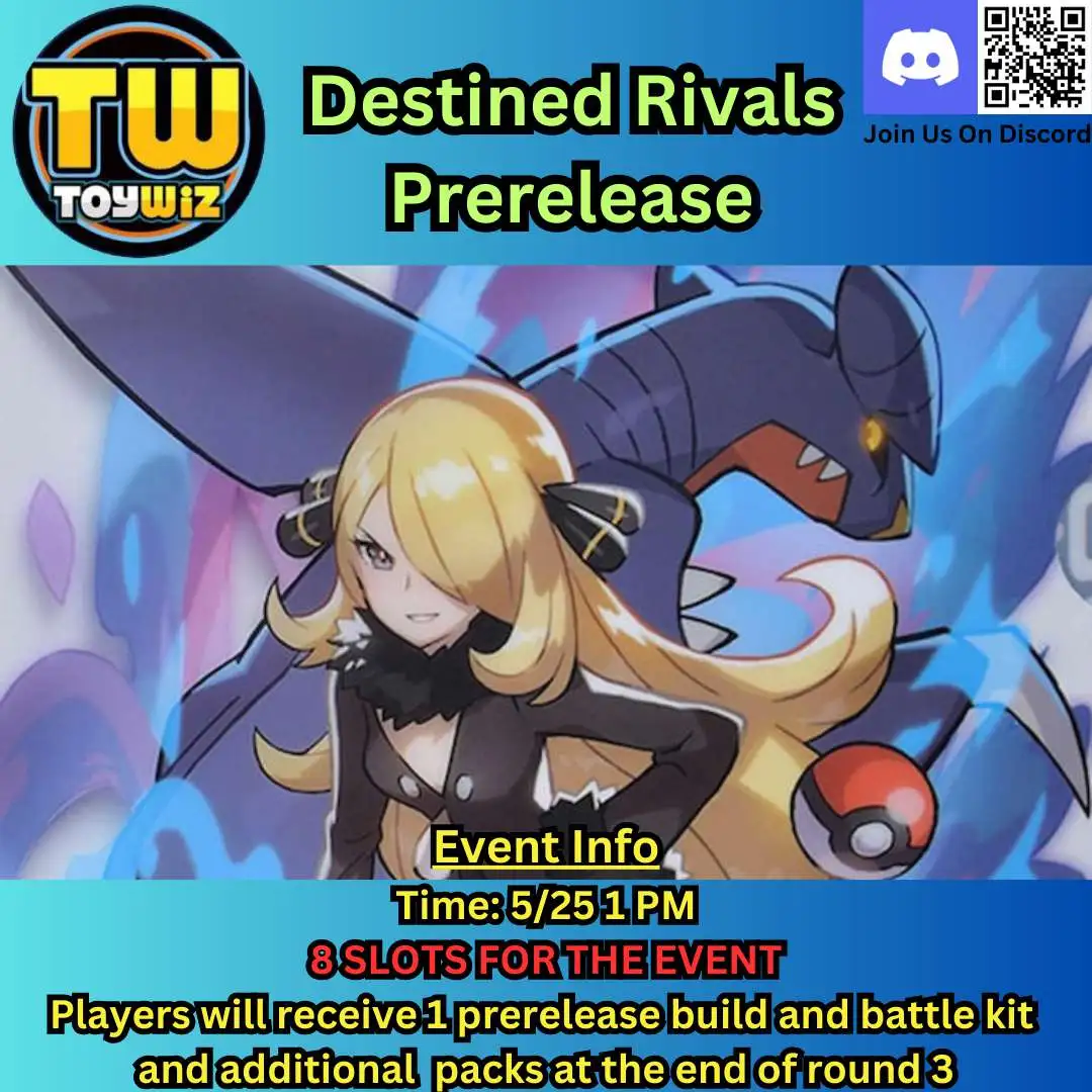 ToyWiz Pokemon Destined Rivals Pre-Release May 25th Virtual Ticket