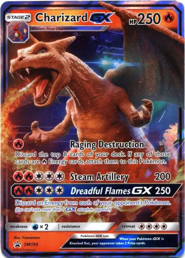 Pokemon Sun & Moon Detective Pikachu Promo Ultra Rare Charizard GX SM195