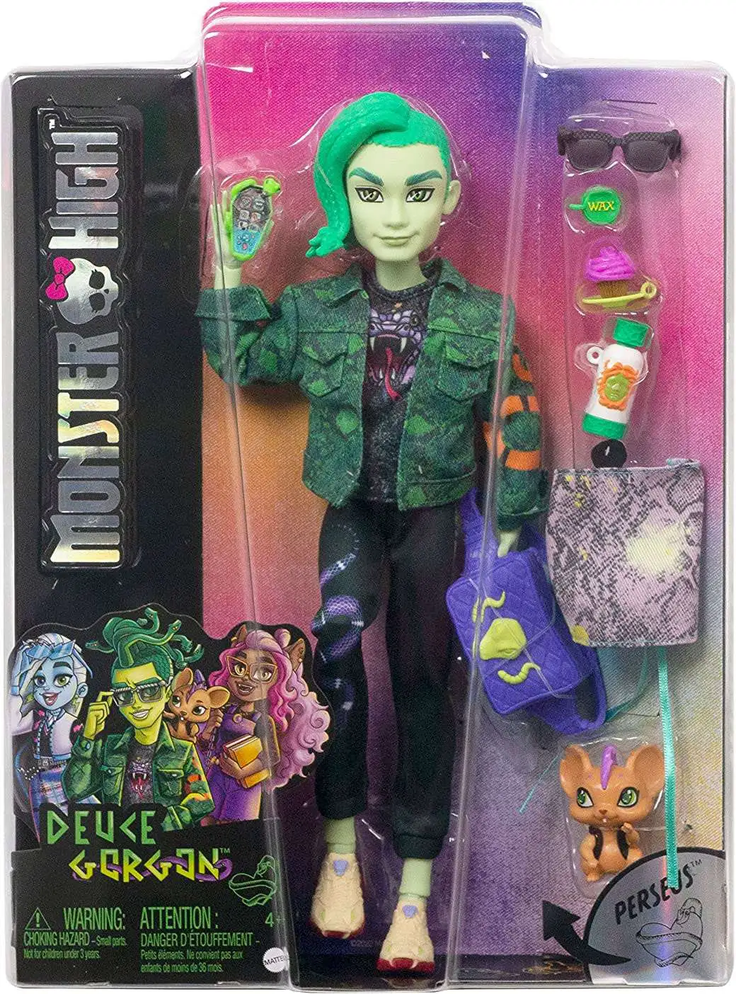 Monster High Deuce Gorgon Exclusive Doll with Perseus Mattel Toys - ToyWiz