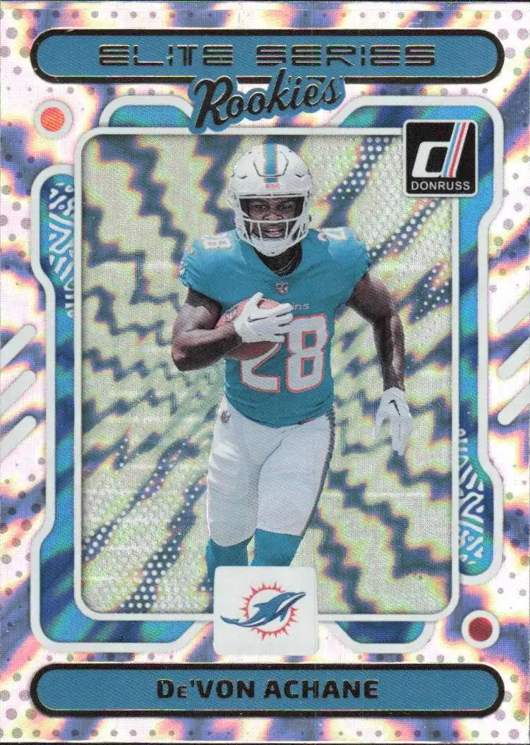 NFL Miami Dolphins 2023 Panini Donruss Single Card Devon Achane 27 ...