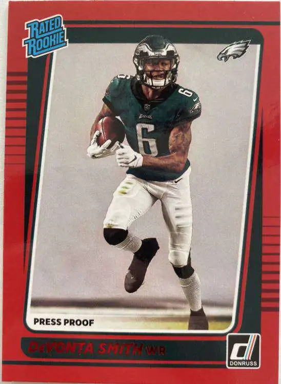 NFL 2021 Panini Donruss Red Press Proof DeVonta Smith #261 [Rated Rookie]