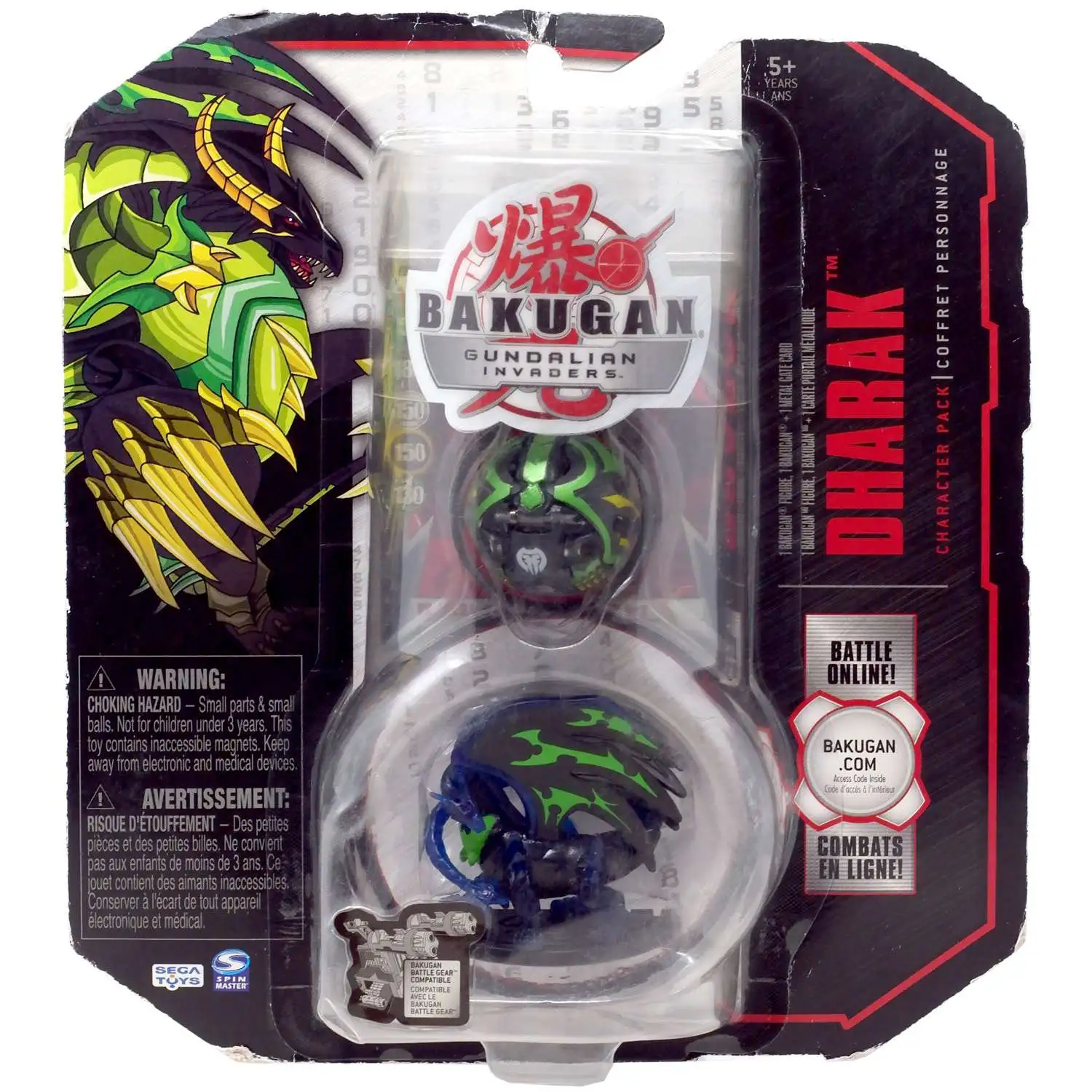 Bakugan Gundalian Invaders Dharak Character Pack