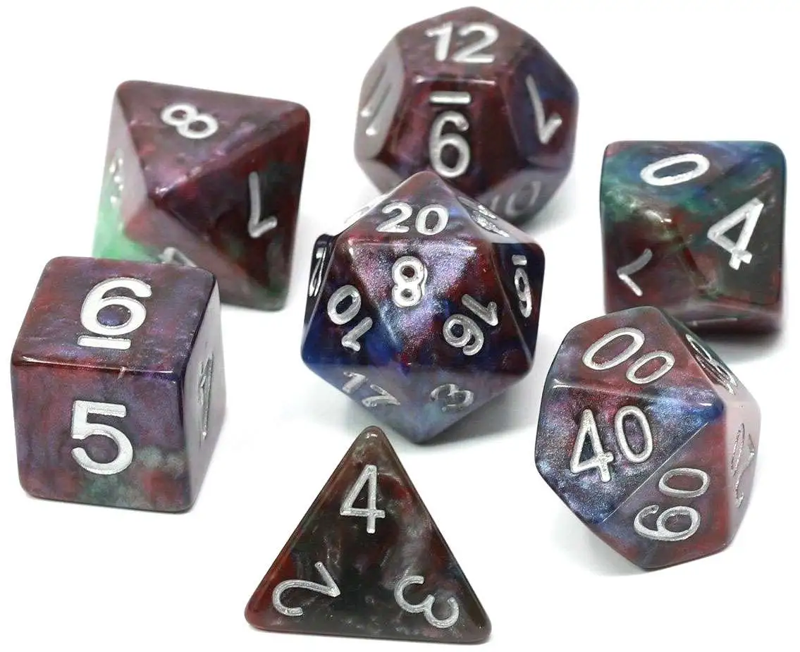 RPG Tropical Storm Polyhedral 7-Die Dice Set