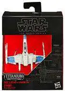 Star Wars The Force Awakens Black Titanium Resistance X-Wing 2-Inch Diecast Vehicle