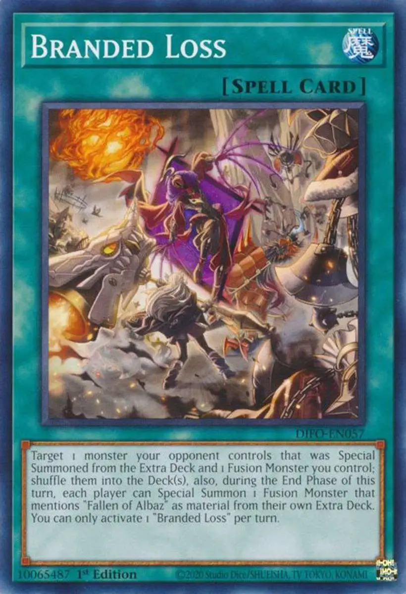 YuGiOh Trading Card Game Dimension Force Common Branded Loss DIFO-EN057