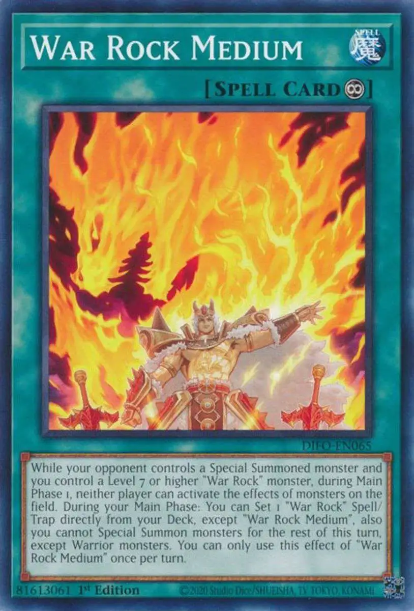 YuGiOh Trading Card Game Dimension Force Single Card Common War Rock Medium  DIFO-EN065 - ToyWiz