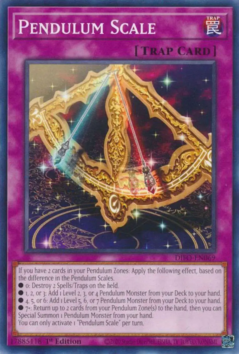 YuGiOh Trading Card Game Dimension Force Common Pendulum Scale DIFO-EN069