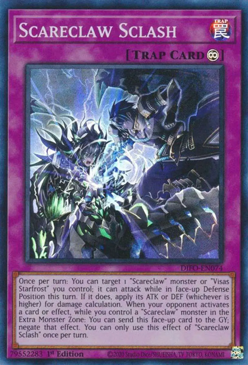YuGiOh Trading Card Game Dimension Force Single Card Super Rare Scareclaw  Sclash DIFO-EN074 - ToyWiz