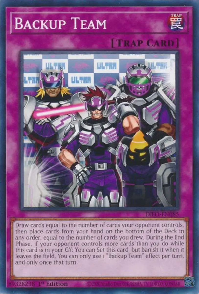 YuGiOh Trading Card Game Dimension Force Common Backup Team DIFO-EN085